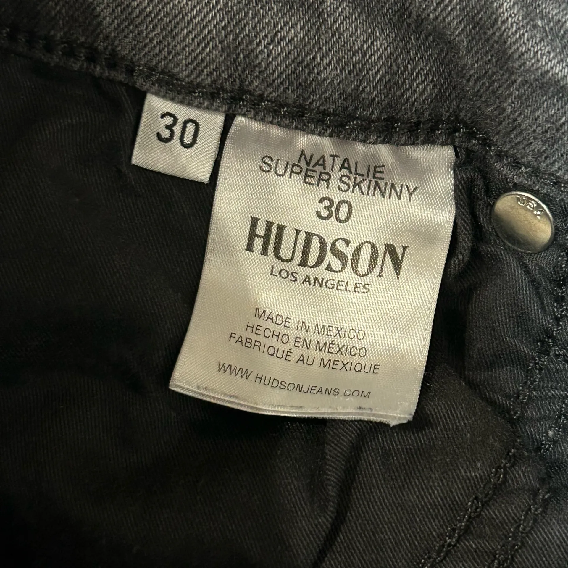 Hudson Natalie Mid-Rise Super Skinny Ankle Jeans  - Image 4