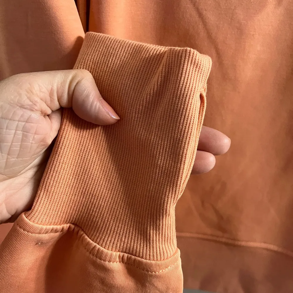 Old Navy  Women's Orange Quarter-Zip Pullover s tall dynamic fleece - Image 6