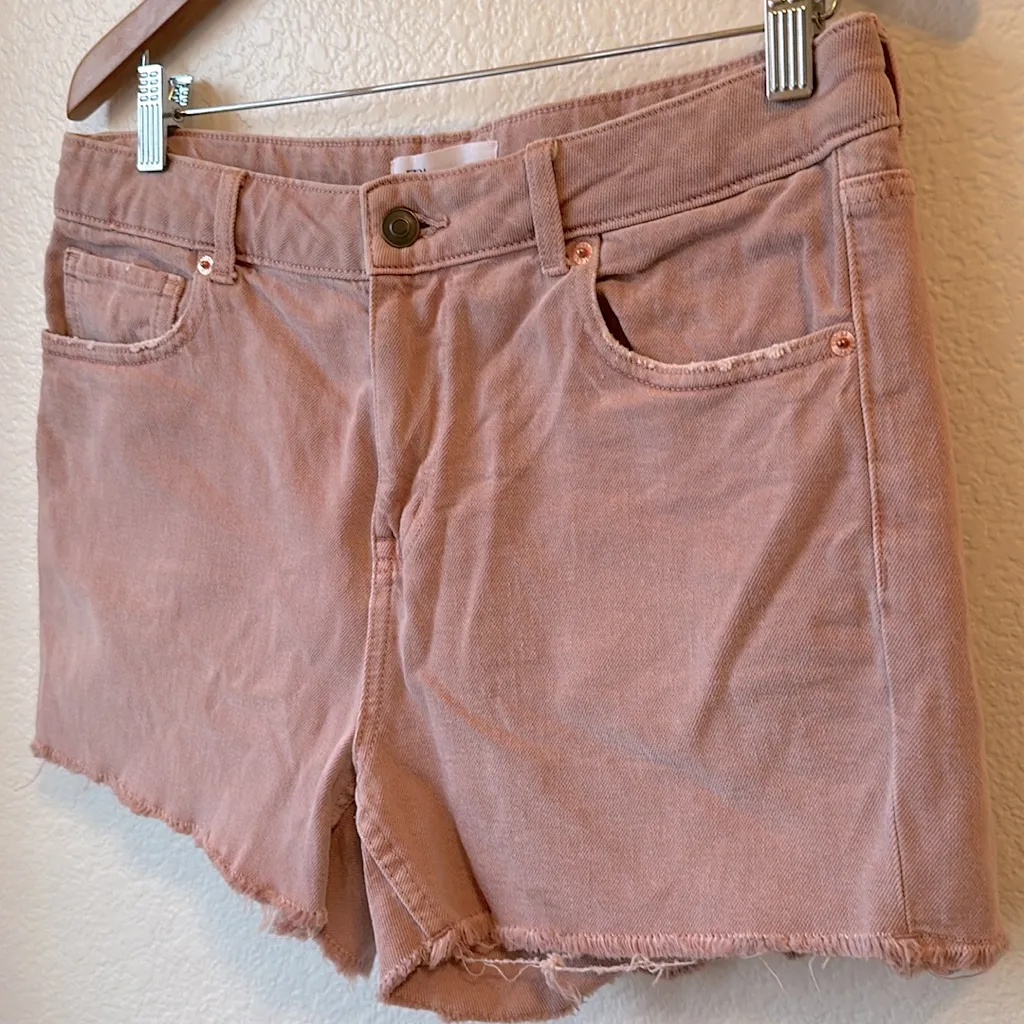 ZARA  Pink Denim Shorts - Image 2