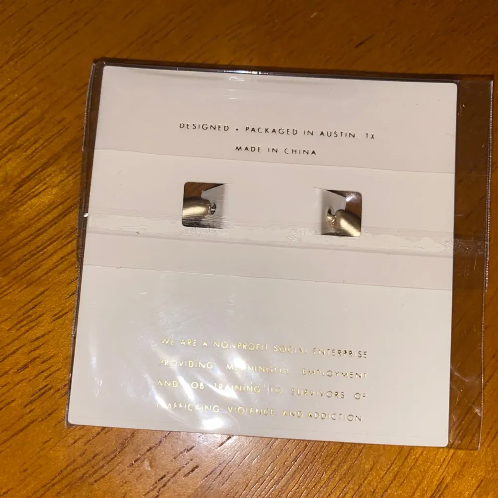 NWT Sanctuary Project Matte Gold Hoop Earrings — New in Packaging - Image 2