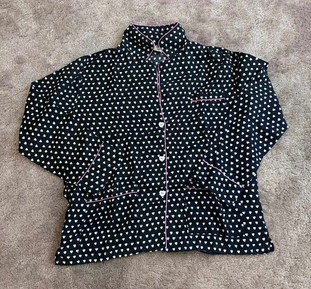 Rare Roller Rabbit x Lele sadoughi Black Hearth Polo Pajama Set Size Small - Image 4