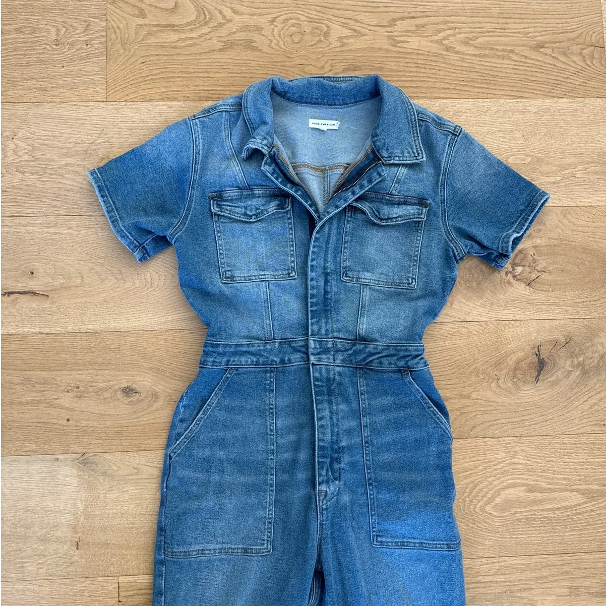 Good American Denim Jumpsuit Fit For Success Size 3 Blue - Image 2