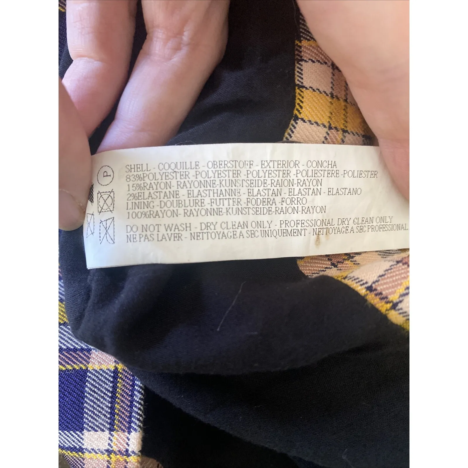 Capulet Women's Revolve XS Lenora Yellow Plaid A-Line Mini Skirt Preppy Academia - Image 9