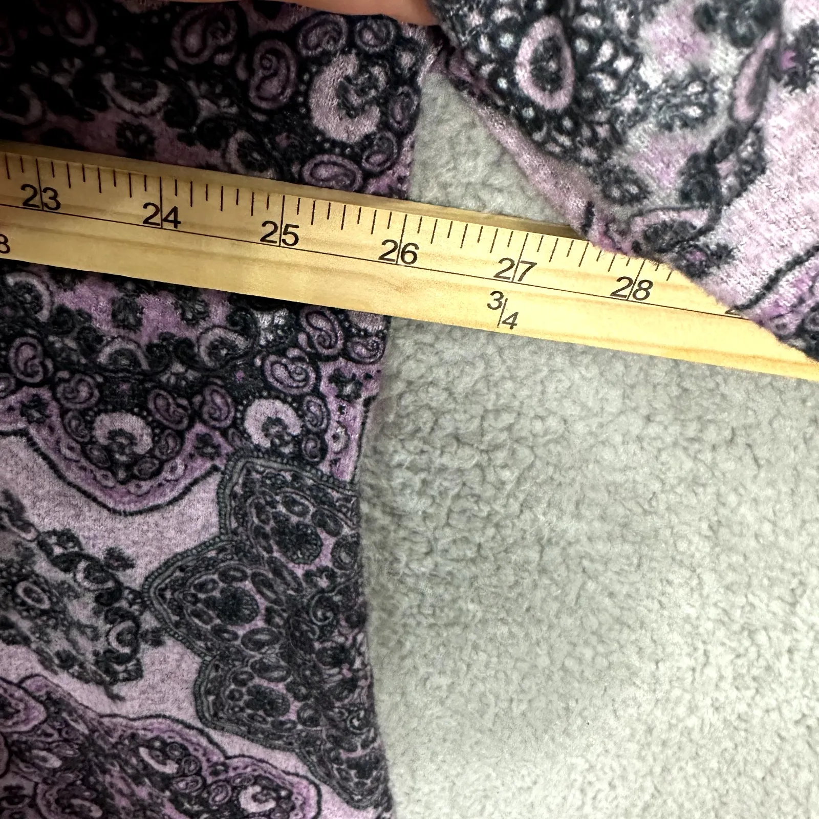 Ruby Rd Woman 1X Purple Black Cowl Neck Top Y2K Indie Sleaze Retro Boho Grunge - Image 4