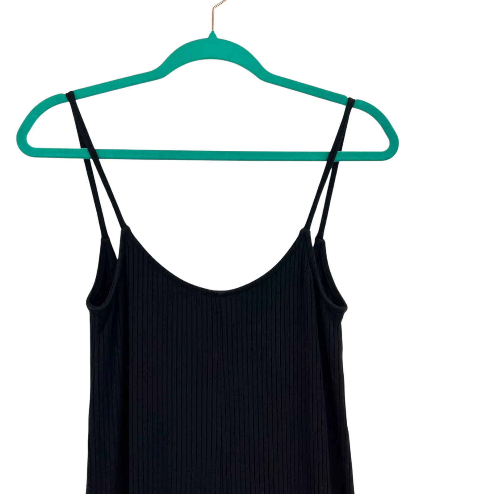 Rachel Pally Victoria Jumpsuit Ribbed Cropped Wide‎ Leg Black Size Small - Image 4