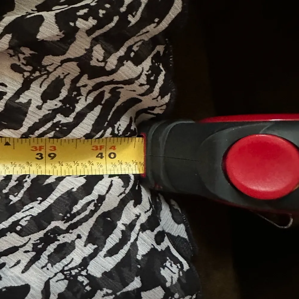 Jones New York Black & White Sheer Animal Print Pleated. With Slip Dress Sz 16W - Image 14