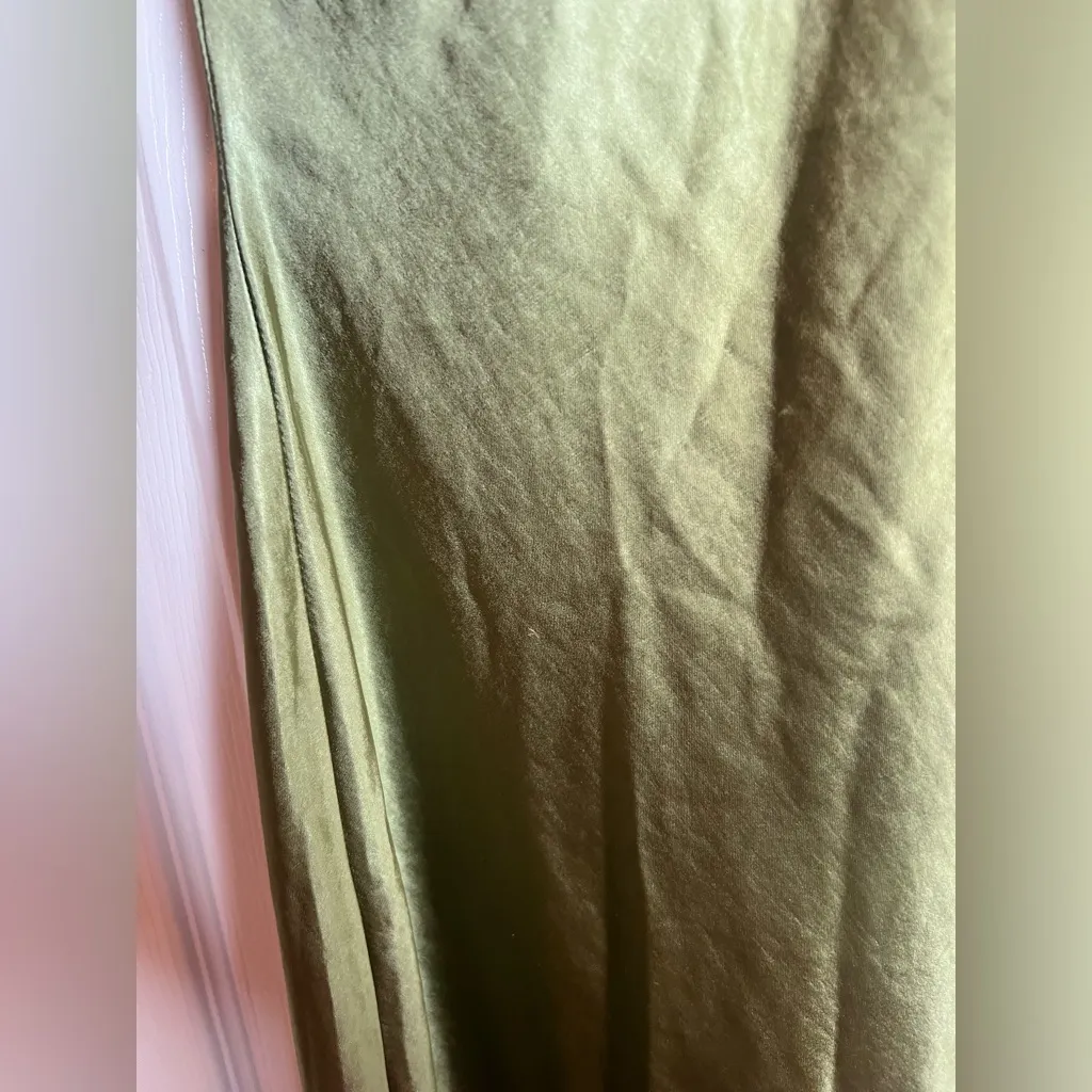 SNDYS x REVOLVE Angel Strapless Midi Dress in Olive Green Size XS - Image 5