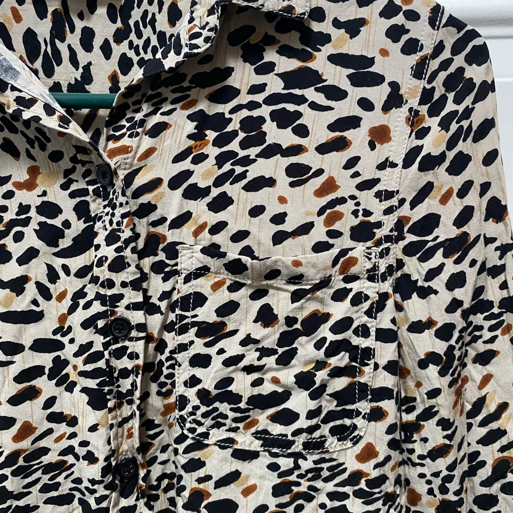 509 Beachlunchlounge Anthropology Lindsay Printed Ecovero Animal Print XS - Image 6