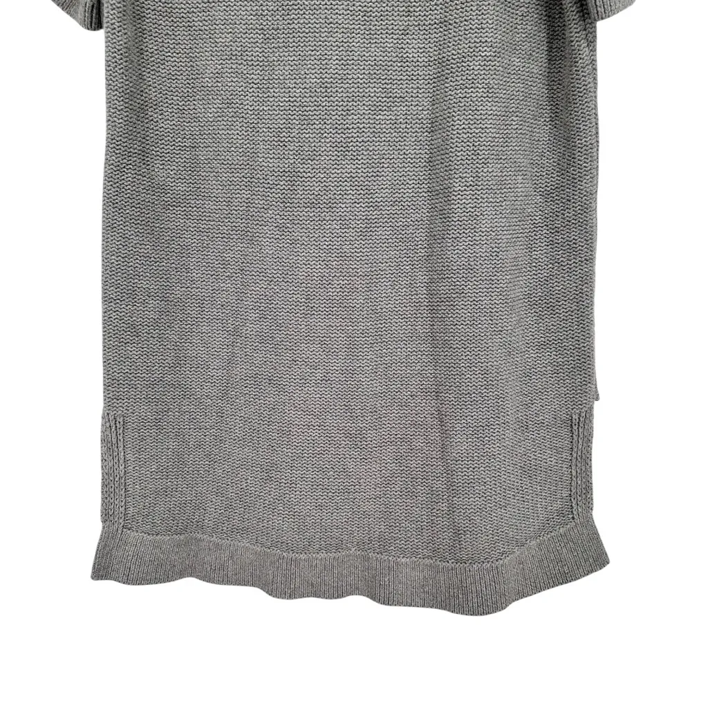 Elk Grey Marle Reis Sweater Tunic Length Knit size XS/S Cotton Wool Crew Neck Gray - Image 9