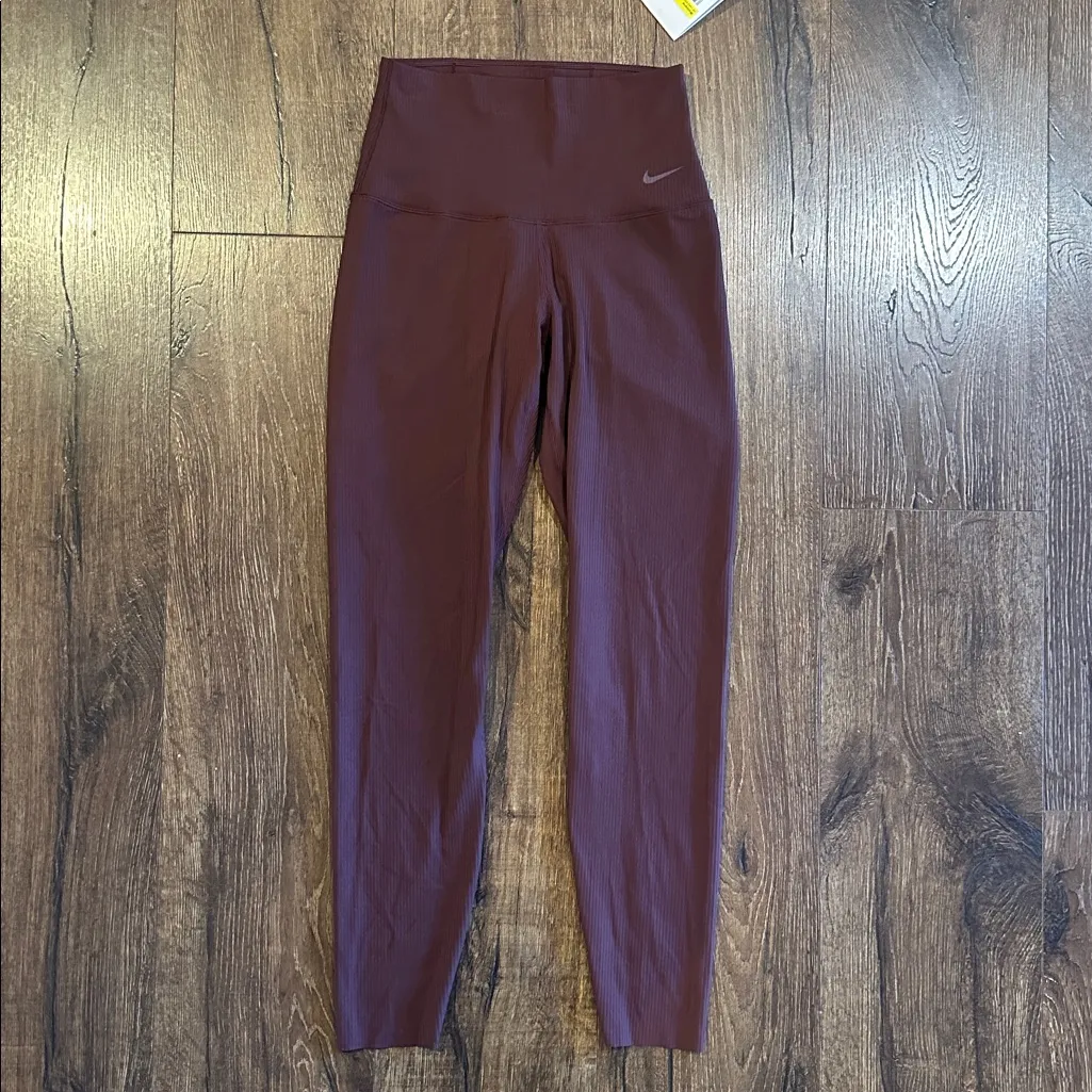 NWT Nike Zenvy Rib 7/8 Leggings Size Small - Image 2