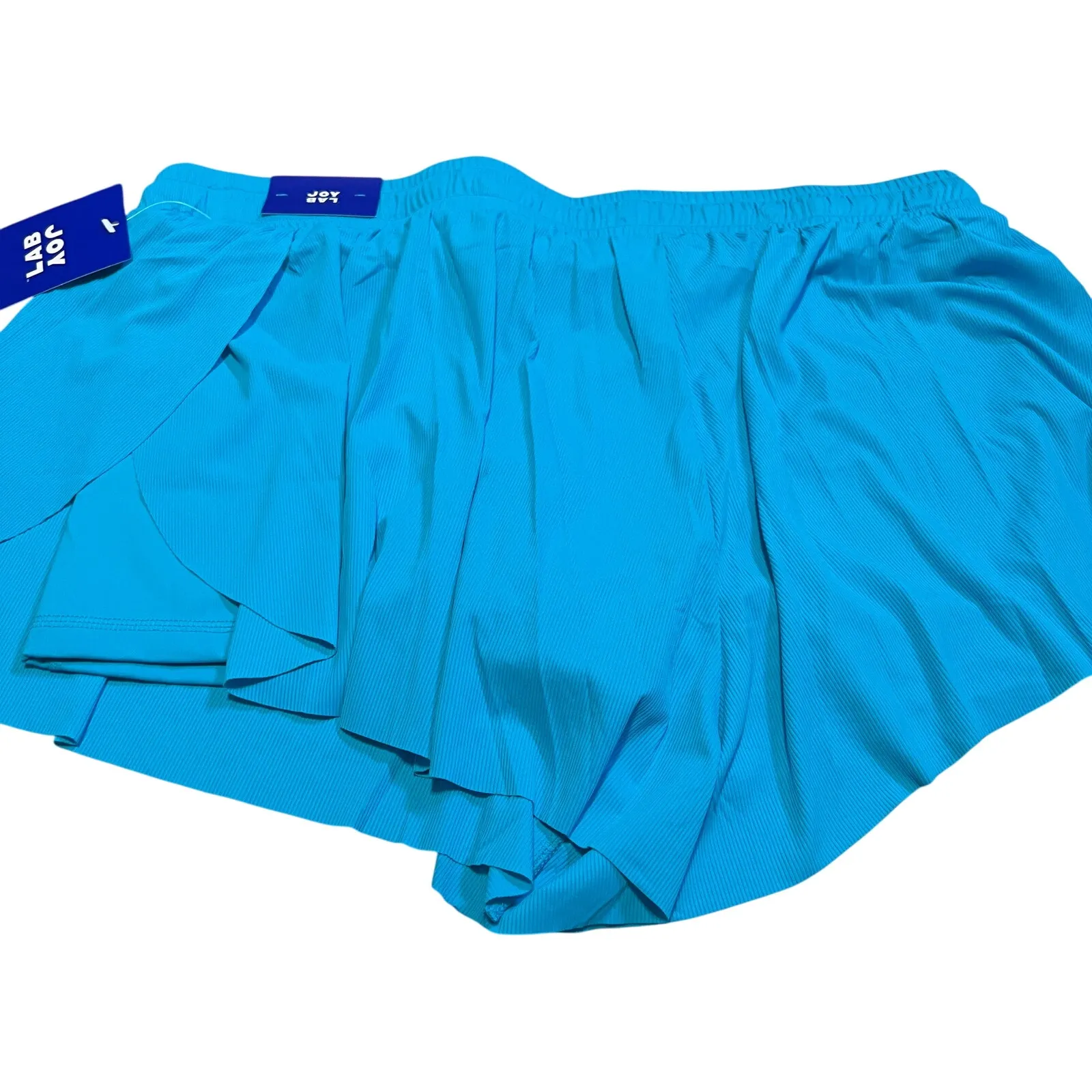 JoyLab Women's Blue Double Layer Mid-Rise Run Shorts - Size XL - NWT - Image 6