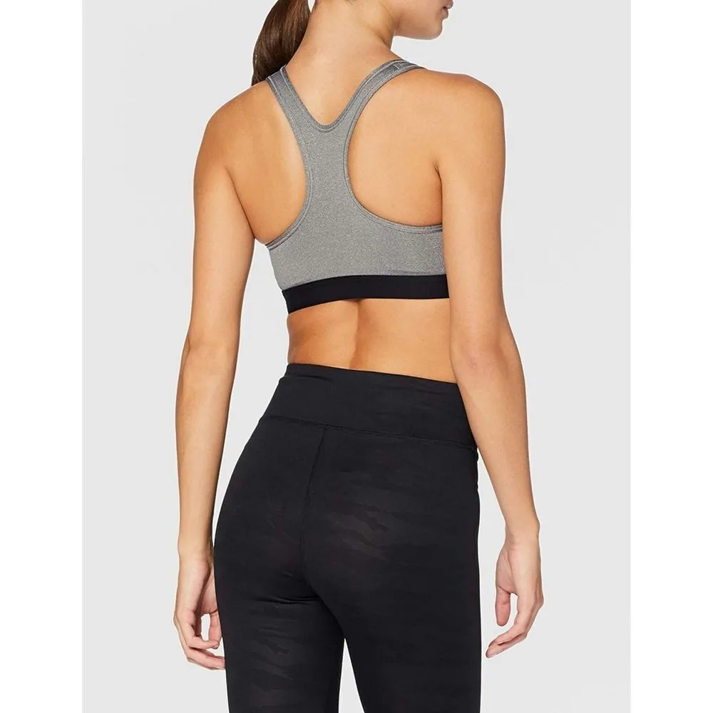 New! NIKE Pro Classic Racerback Medium Support Sports Bra Gray Black Size XS - Image 2