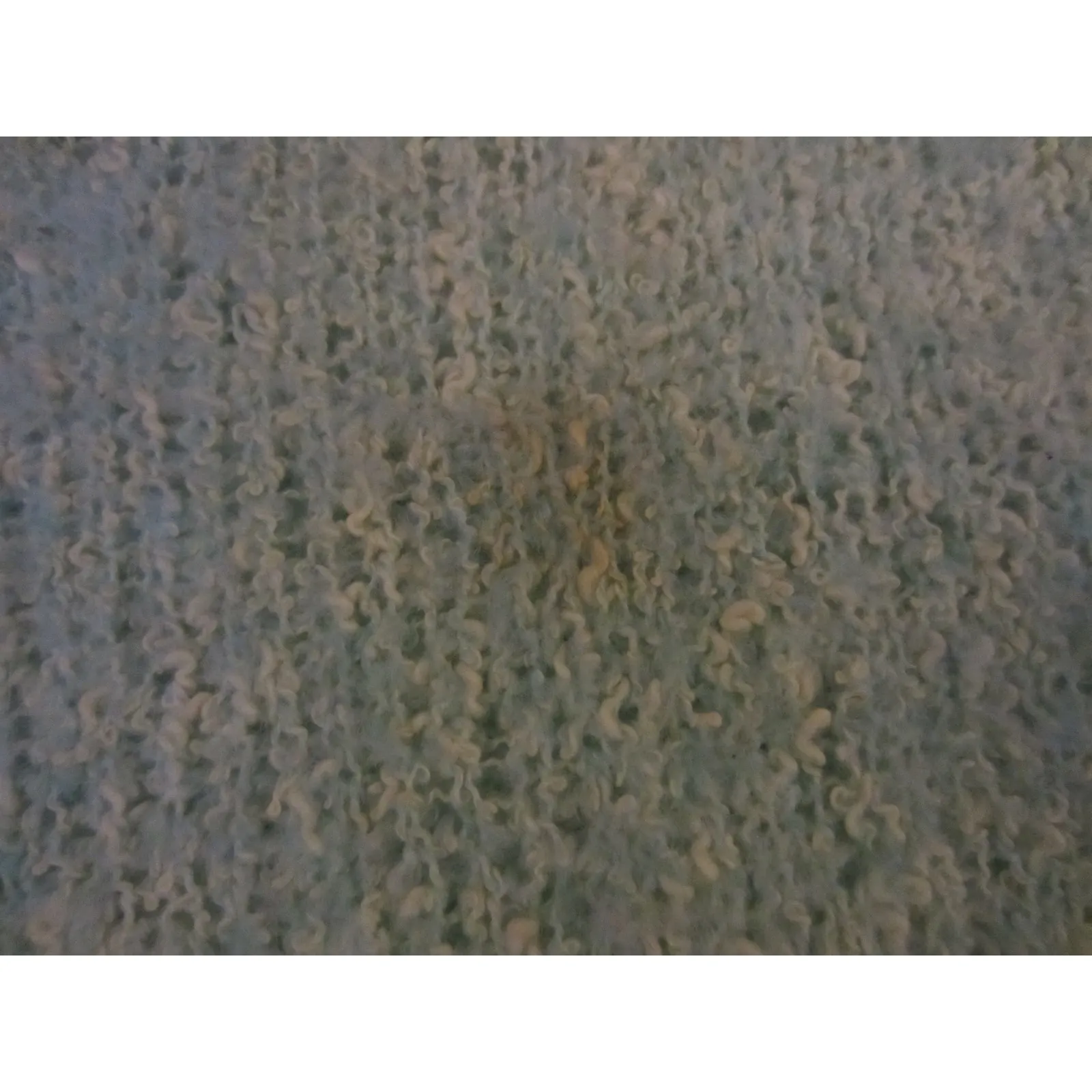 Vintage Handmade Pastel Blue Textured Knit Sweater Women’s Small - Image 5