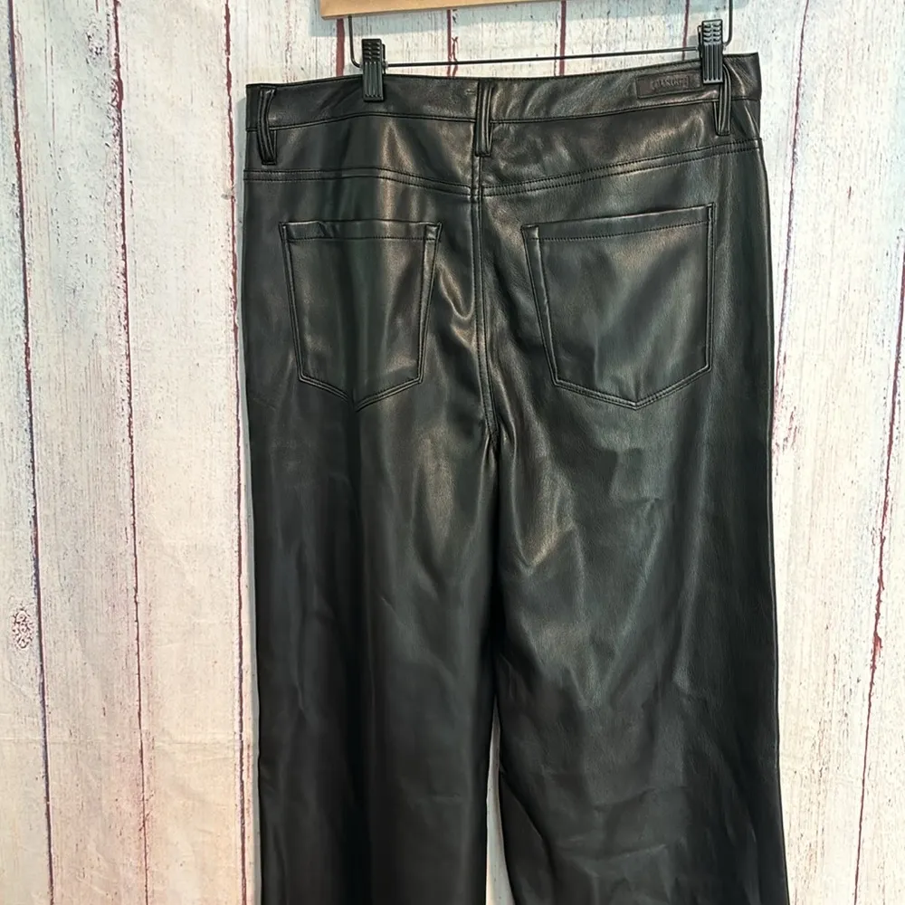 NWOT BLANKNYC Faux Leather Franklin Rib Cage Wide Leg Pants - Image 9