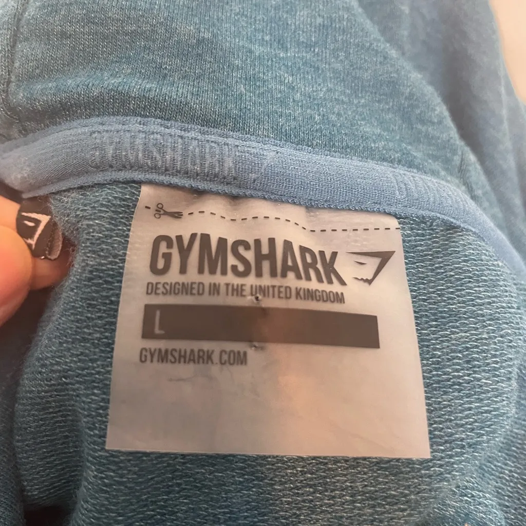 Gymshark Cropped Workout Yoga Hoodie with Criss Cross Open Back Women's Size L - Image 6