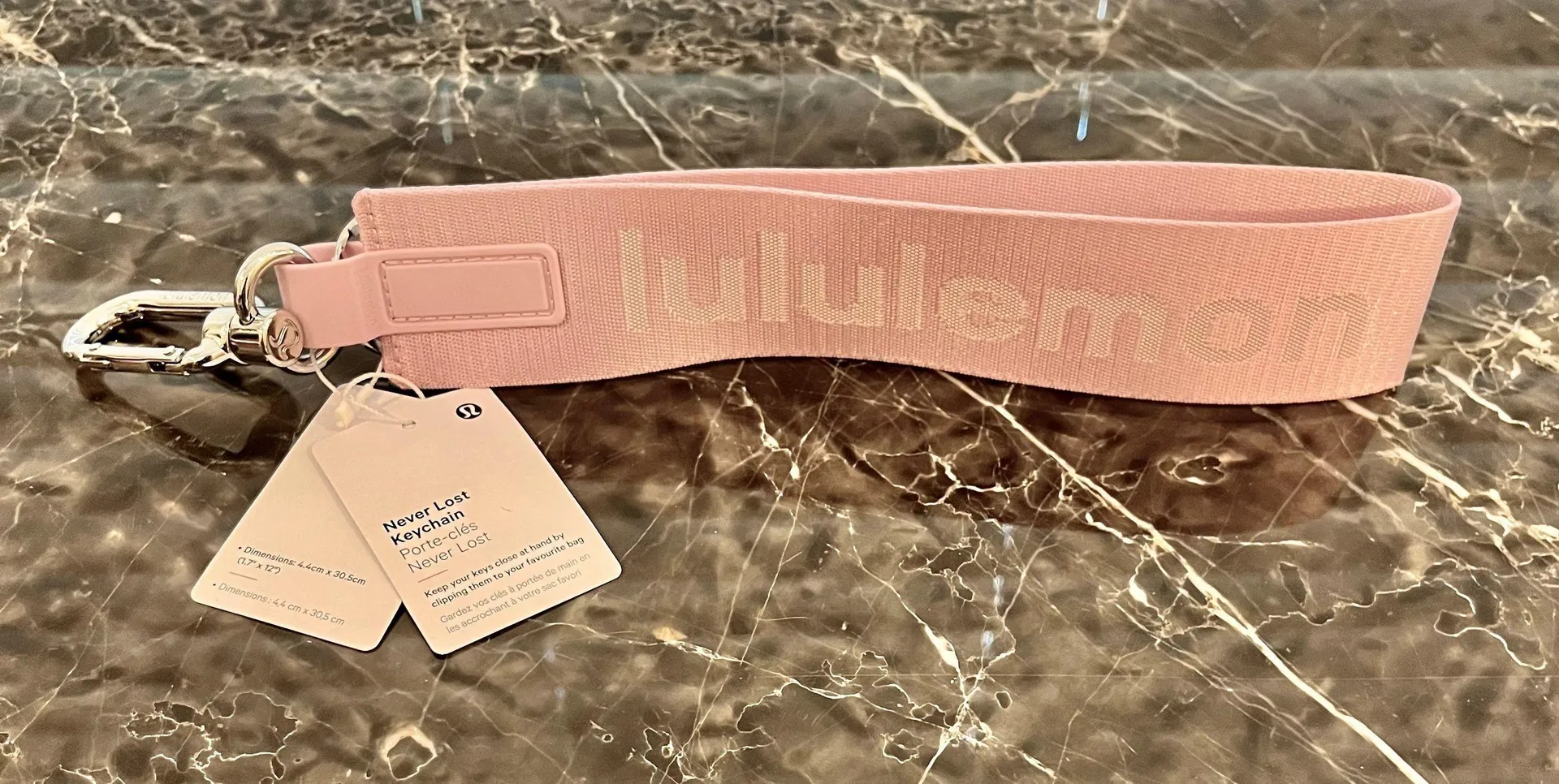 Lululemon Never Lost Keychain NWT PINK - Image 2
