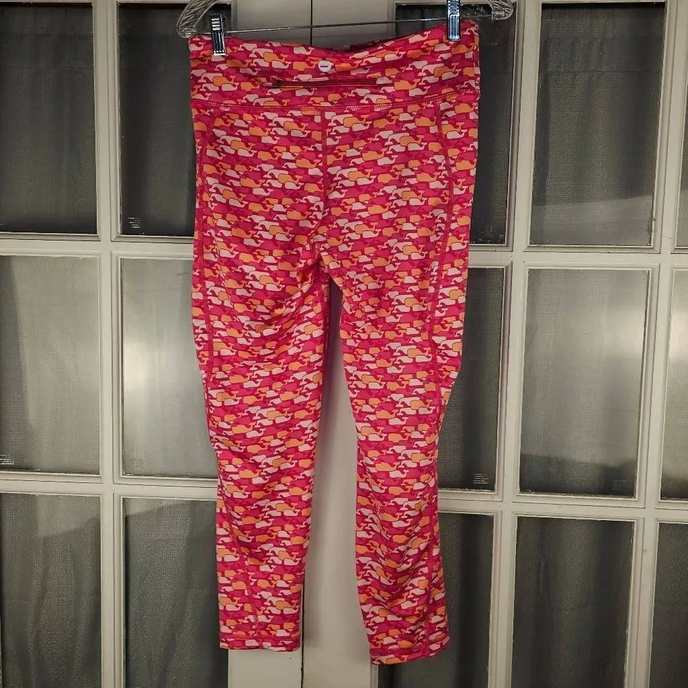 Vineyard‎ Vines Performance Womens Whale Print Leggings Medium - Image 2