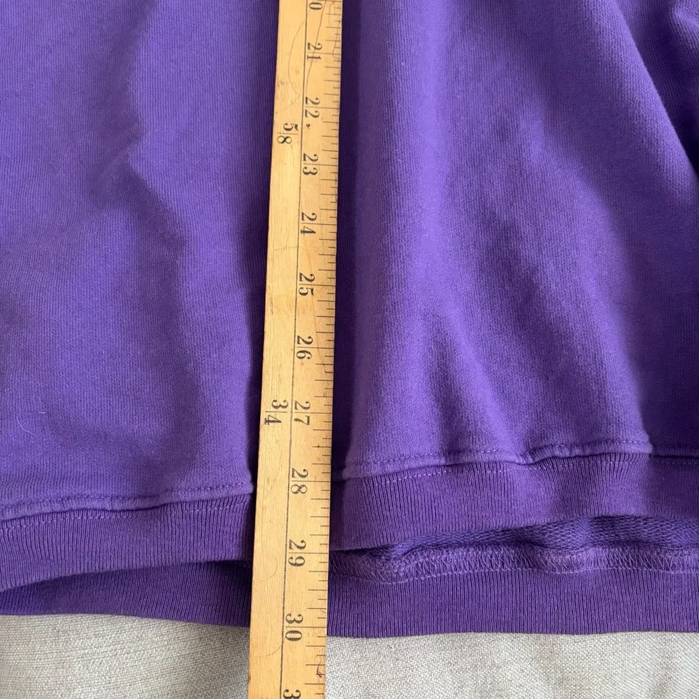 Vintage Purple Henley Pullover Long Sweatshirt Size Medium Size L - Image 10
