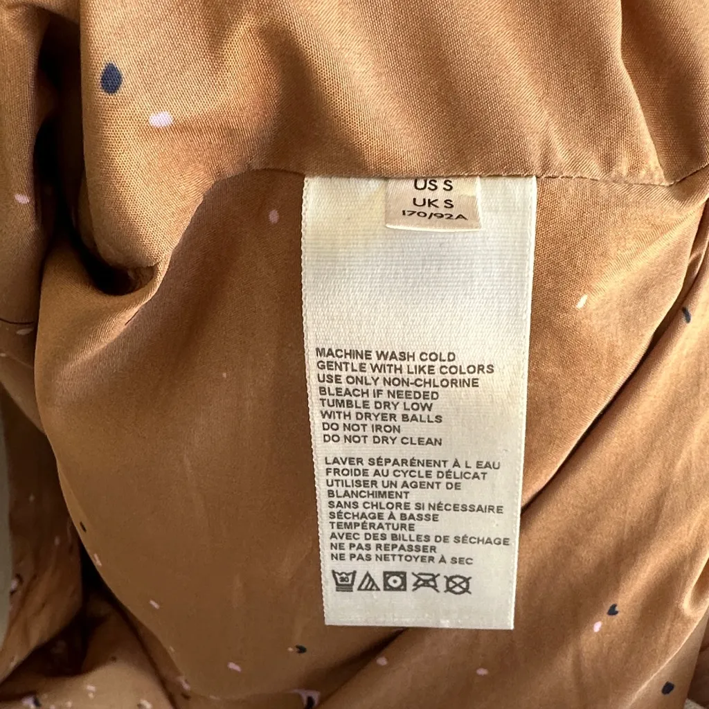 Anthropologie Long Cream Puffer Vest - Image 11