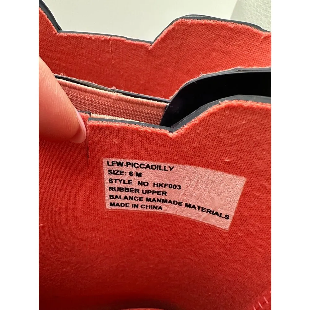 London Fog Picadilly Ankle Rainboots Size 6 - Image 5