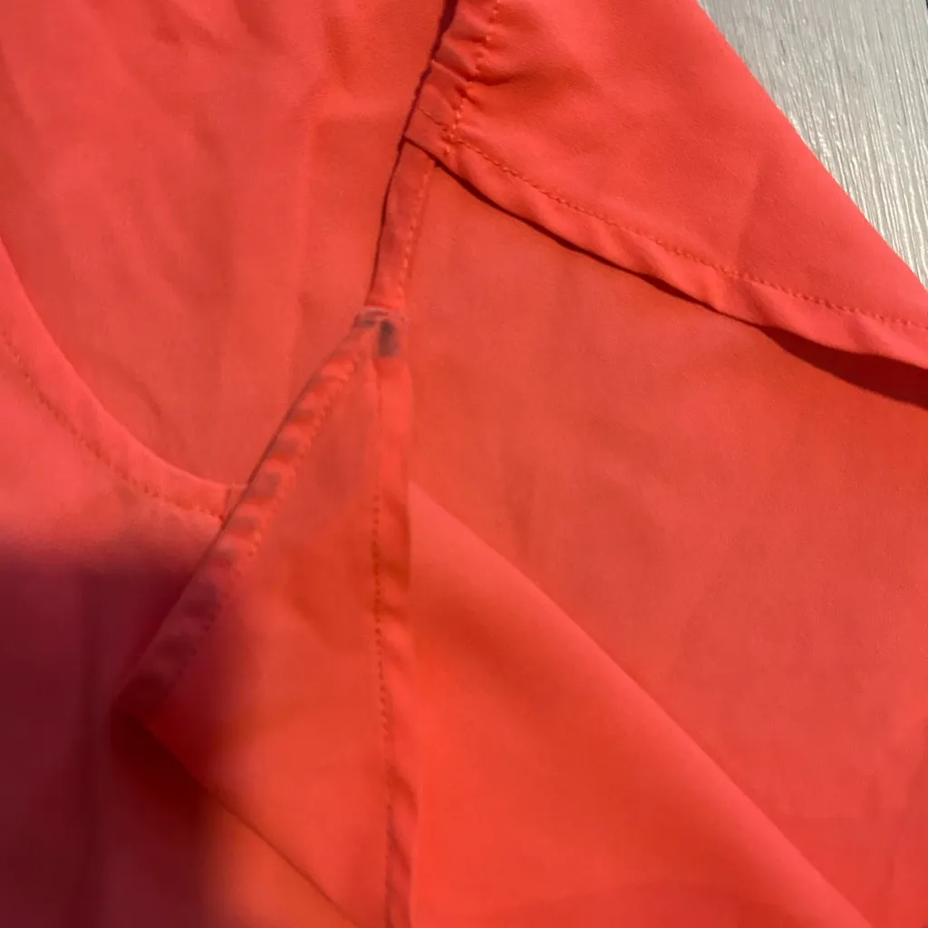 Peach Sleeveless Blouse | Neck Tank Style | Size S - Image 7