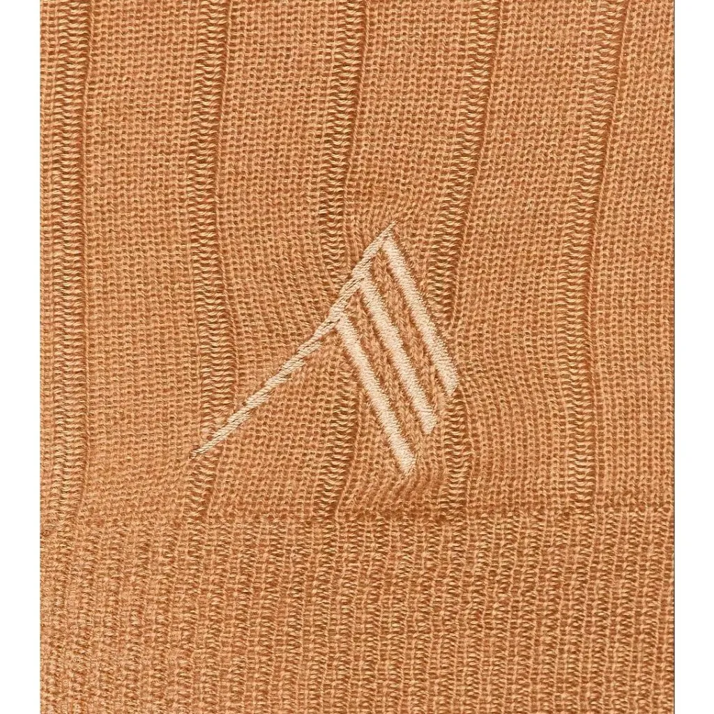 THE ATTICO Long Sleeve Mini Dress in Camel 40 Womens Knit Cashmere Sweater Tan Size undefined - Image 4