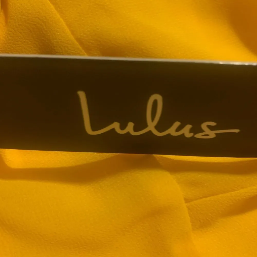 Lulus NEW Golden Lace Up Dress - Image 10