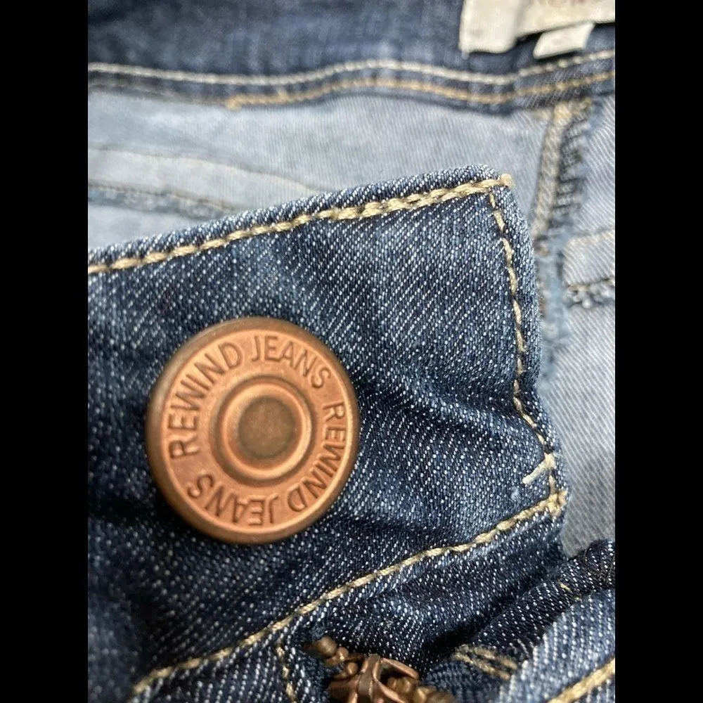 ‎REWIND, Women’s Jean Shorts, Blue, Size 9, distressed - Image 6