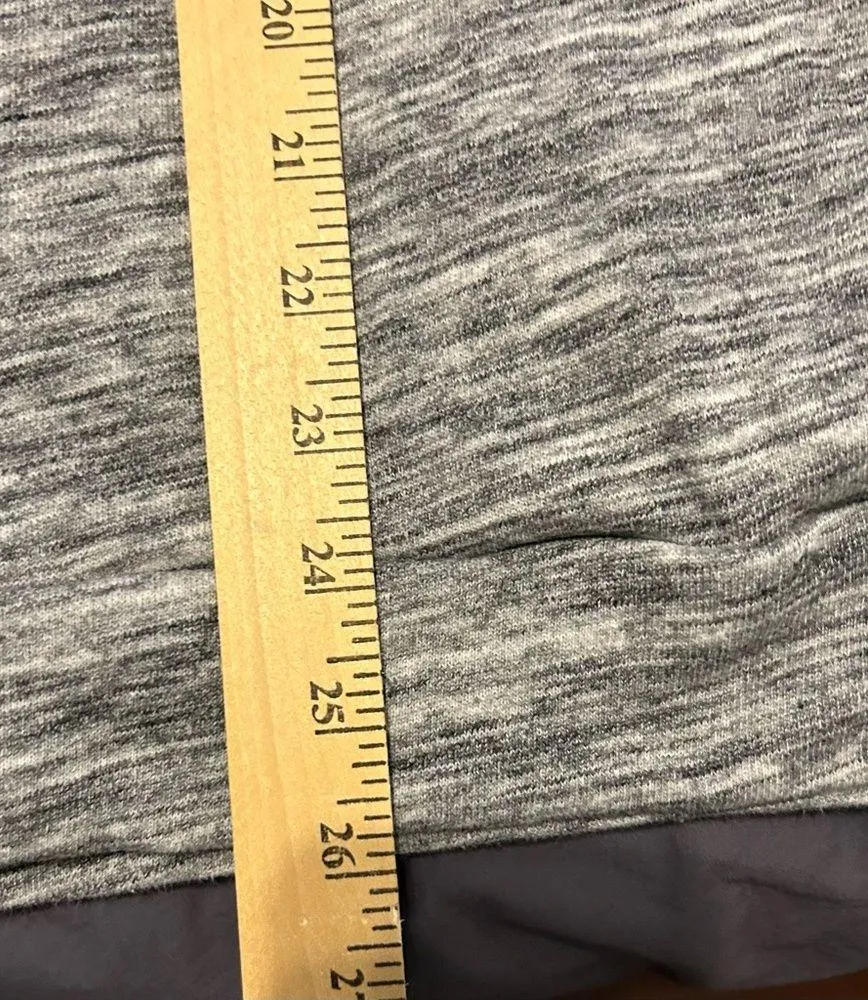 Pink grey 3/4 zip hoodie pullover size large - Image 3