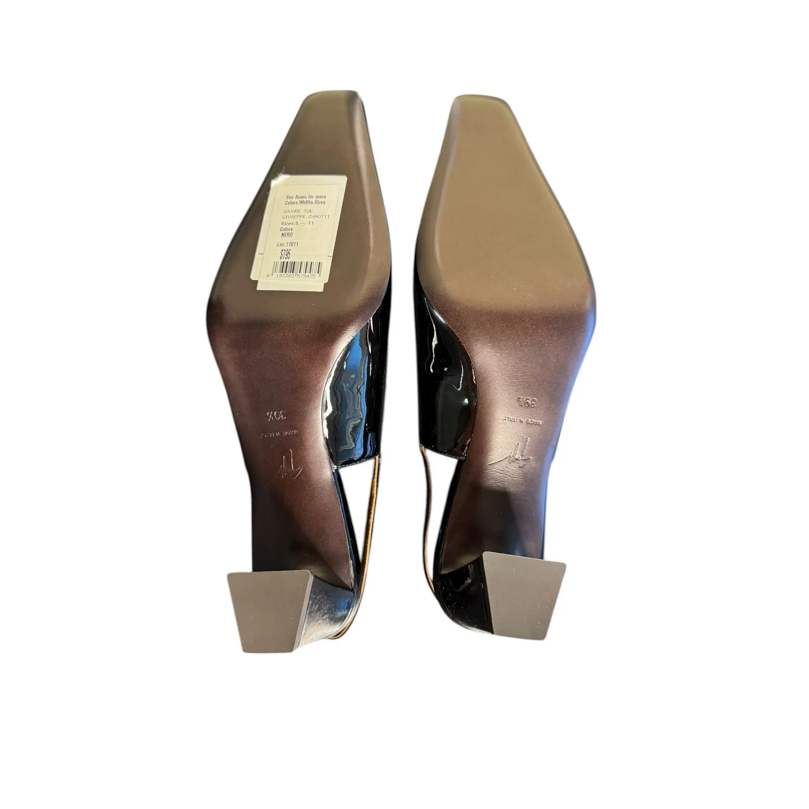 Giuseppe Zanotti NIB Brendha 45mm Pumps in Black Patent Leather Size 39.5 - Image 11