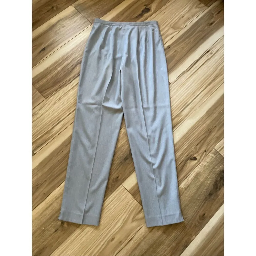LIZ CLAIBORNE Grey High Rise  Women’s Trousers Size Medium - Image 7