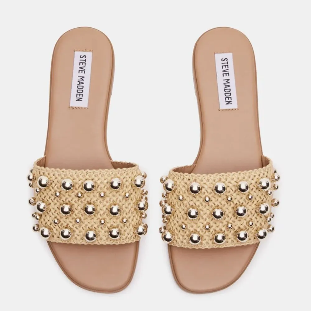 Steve Madden Keely Natural Raffia Sandal - Image 3