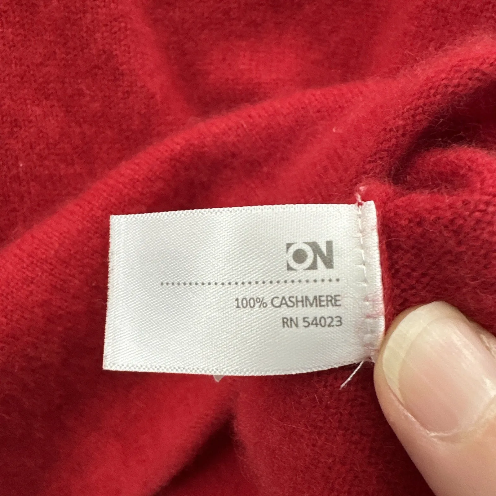 Y2K Old Navy Cashmere Sweater Red Quiet Luxury Holiday 2008 Women's Small - Image 4