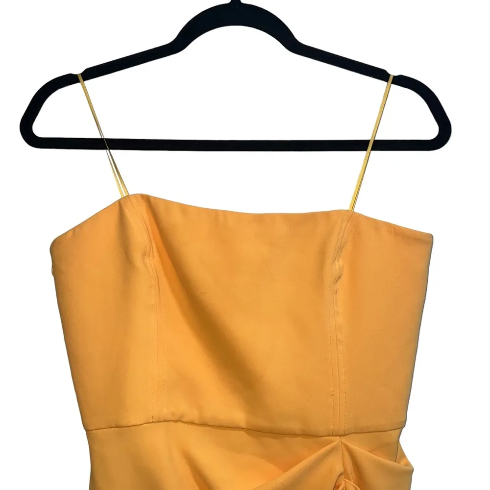 NEW NWT  X Revolve Mohan Strapless Dress In Citron Yellow - Image 4