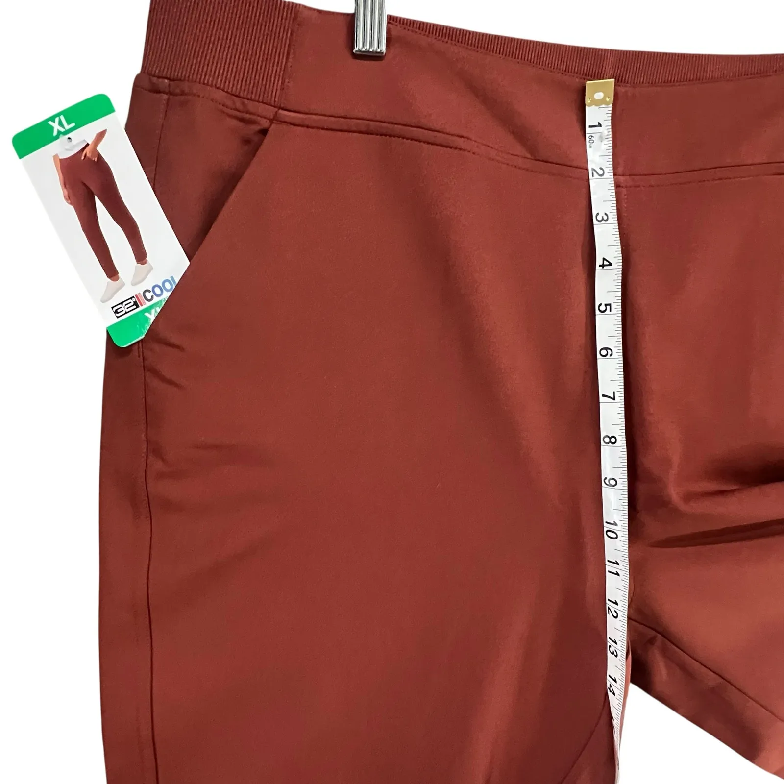 32 Degrees Cool Pants Womens XL Brown Sable Pull On Pockets Soft Stretch Casual - Image 8