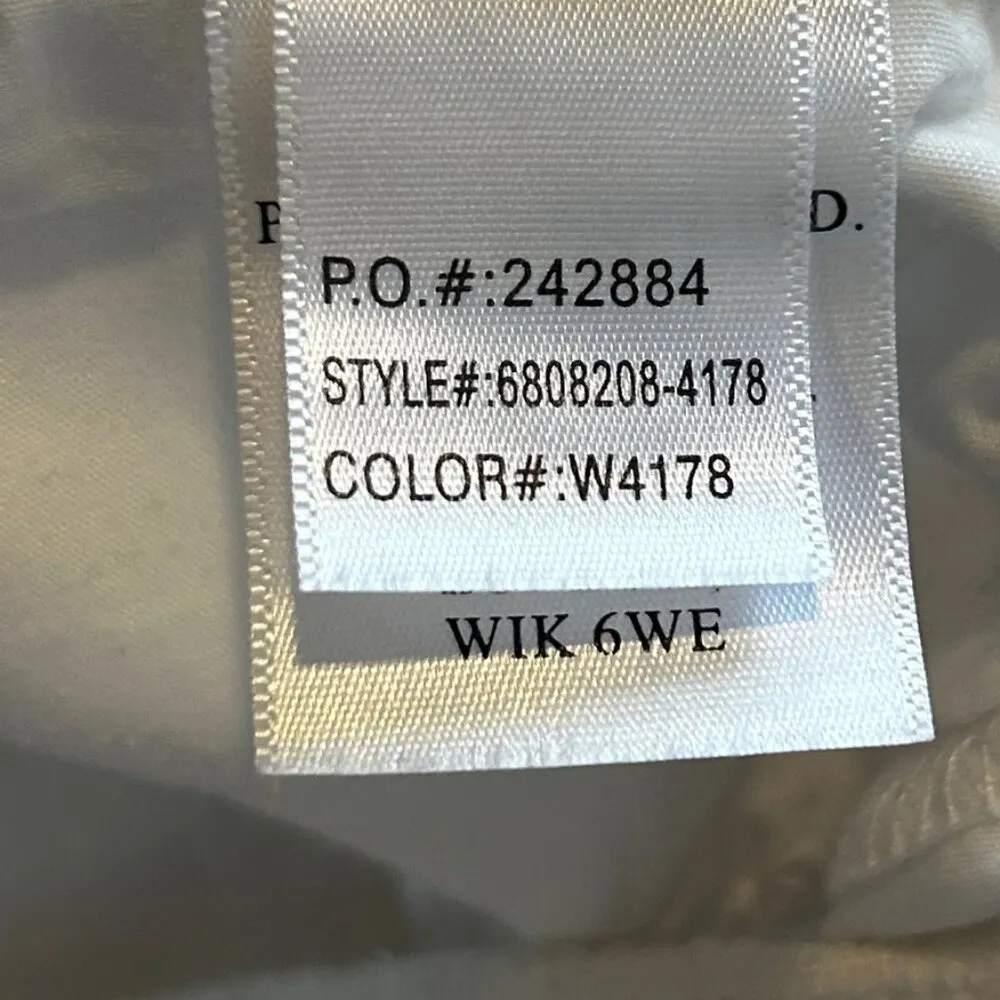 PAIGE Brigitte Raw Hem Cuff Jeans Pants in White Woman's Size 28 - Image 10