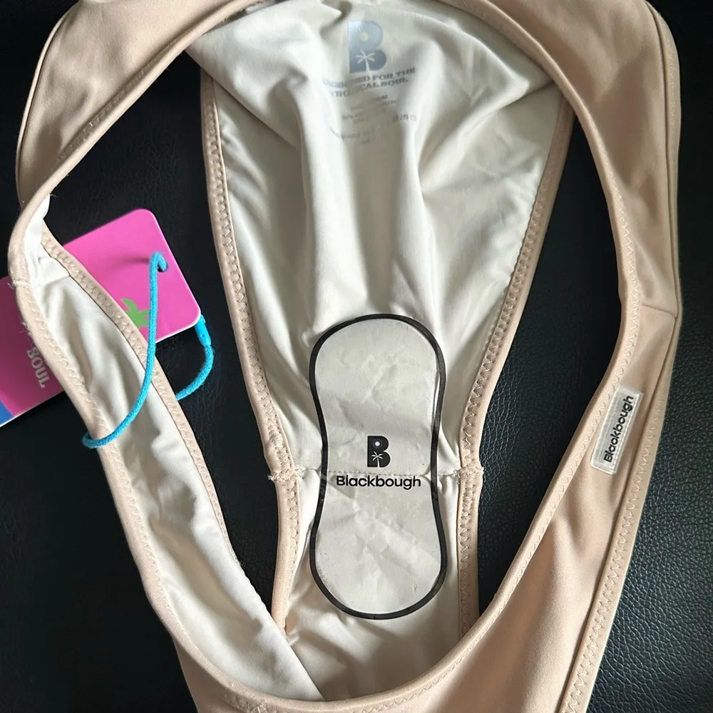 BLACKBOUGH MARTINI HIGH LEG NUDE LIGHT TAN BRAZILIAN BIKINI BOTTOM M - Image 5