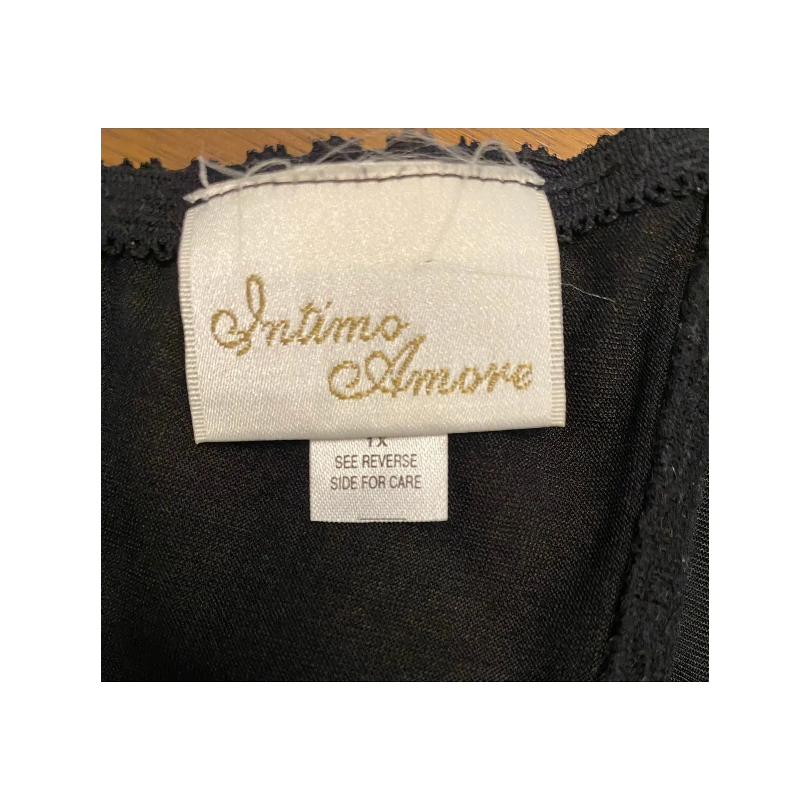 Intimo Amore Black Lace Corset Bustier Vintage Y2K Burlesque Garter Top - Image 7