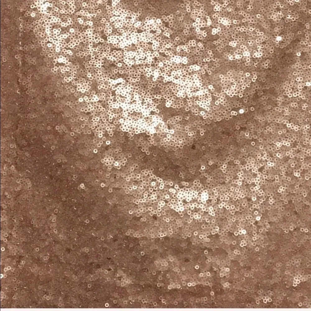 DECREE gorgeous rose gold bronze sequin mini skirt size M - Image 4