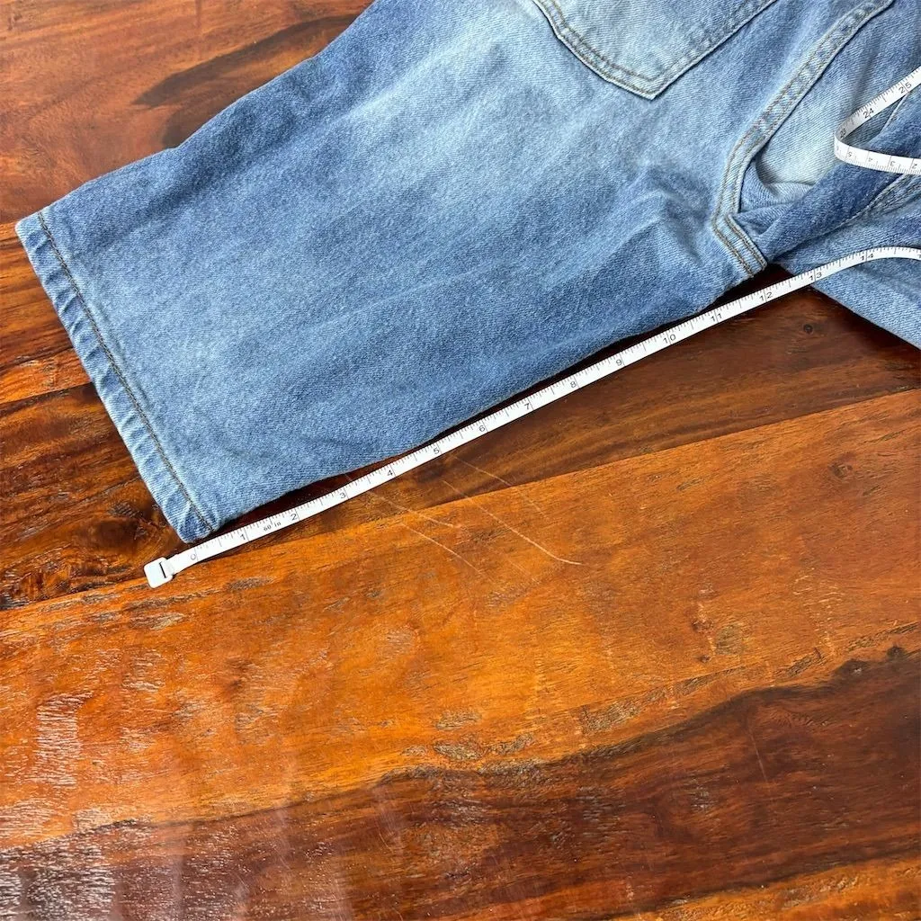 Guess‎ Women's Vintage Denim Shorts Blue Size 8 Patchwork Design - Image 6