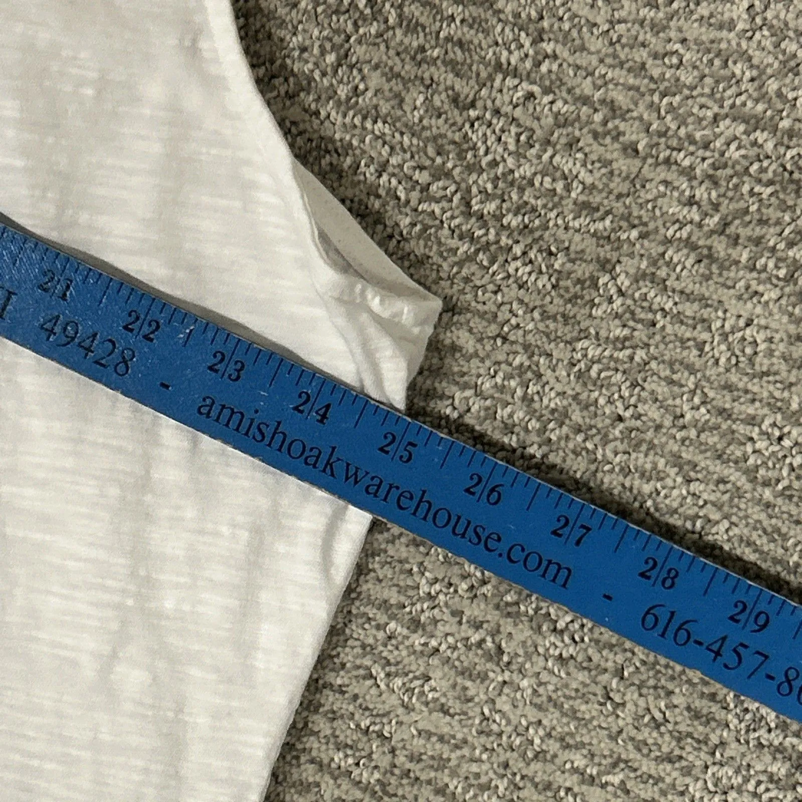 Fresh Produce Drape Dress Womens 3X White Cotton Tank Pockets USA Sleeveless New - Image 8