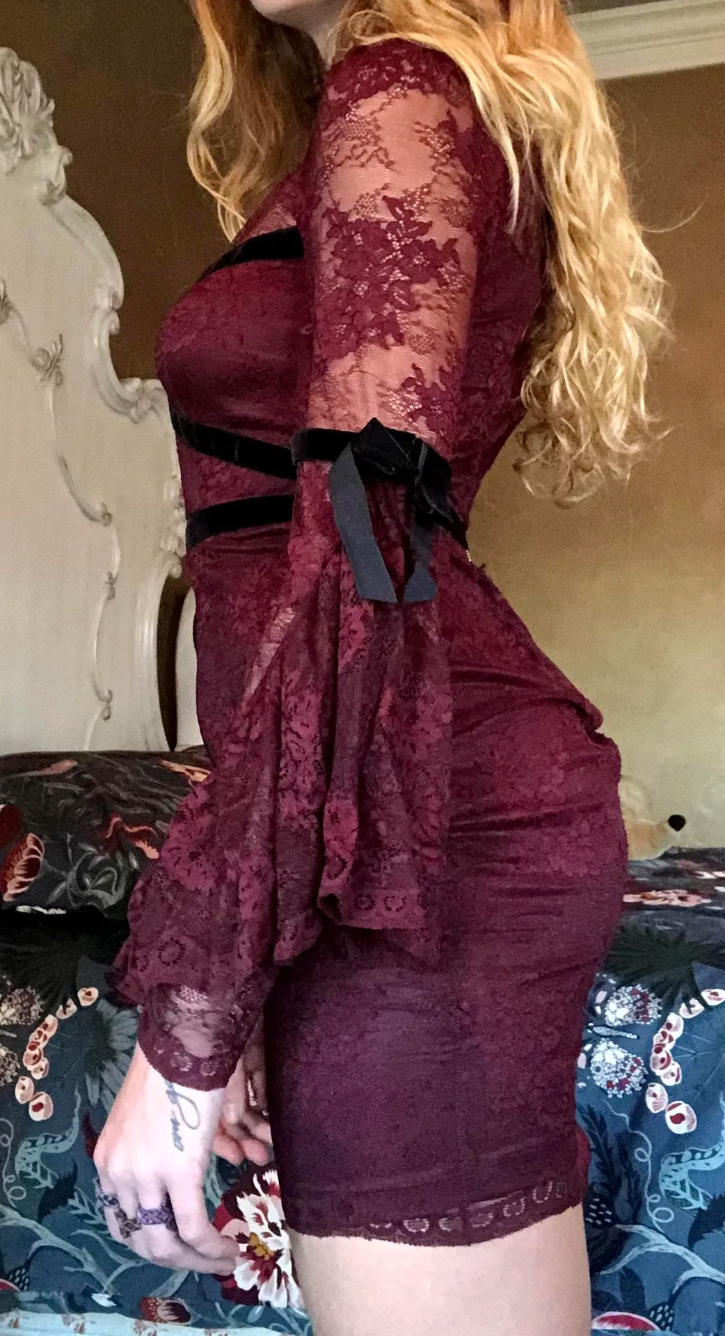 Sexy Lace Mini Dress Bondage Adorable - Image 2