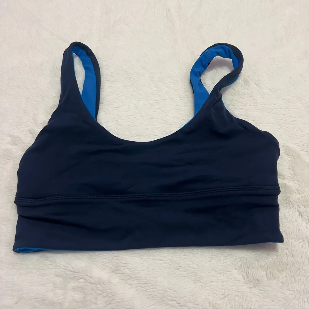 Blue reversible  align sports bra - Image 3