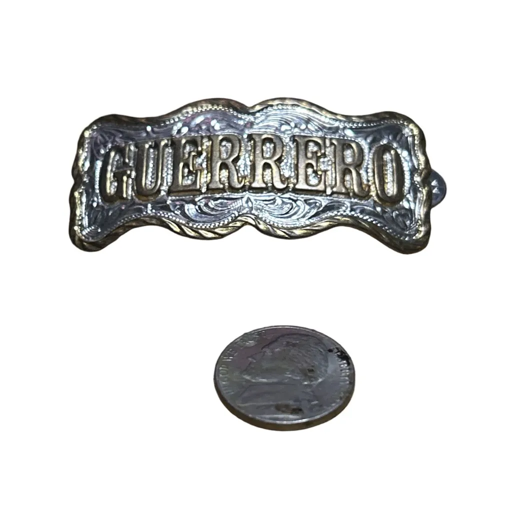 Women's Unbranded Silver & Gold Guerrero Belt Pin One Size - Image 2