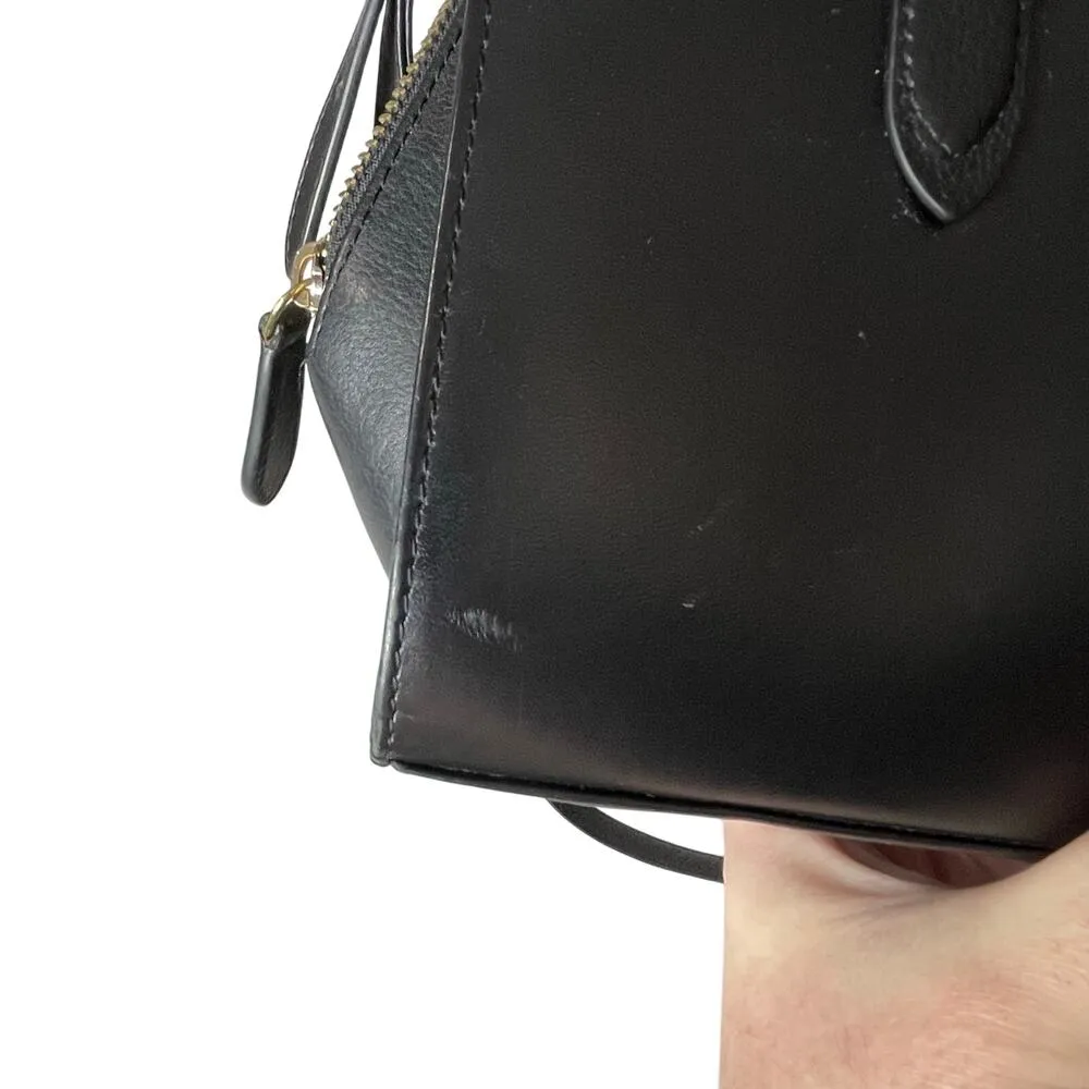 RADLEY London Women’s Black Leather Satchel Crossbody Bag Wallet Set - Image 6