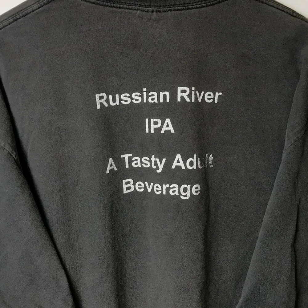 Vintage Russian River Tasty Adult Beverage T Shirt Forest Double Sided Size XL - Image 3