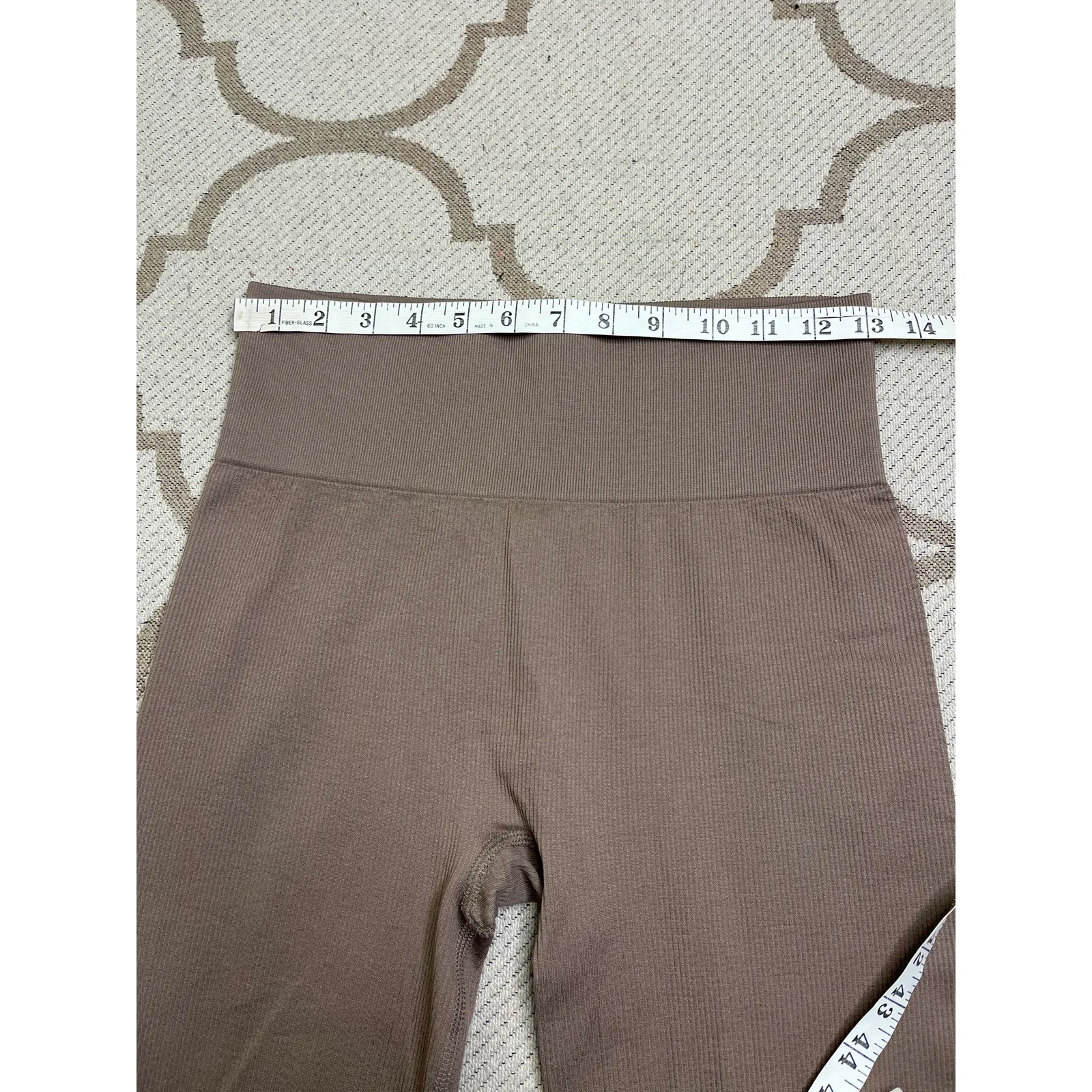 Madewell MWL Seamless 7/8 Ribbed High Waisted Leggings, size small-medium, NF342 - Image 4