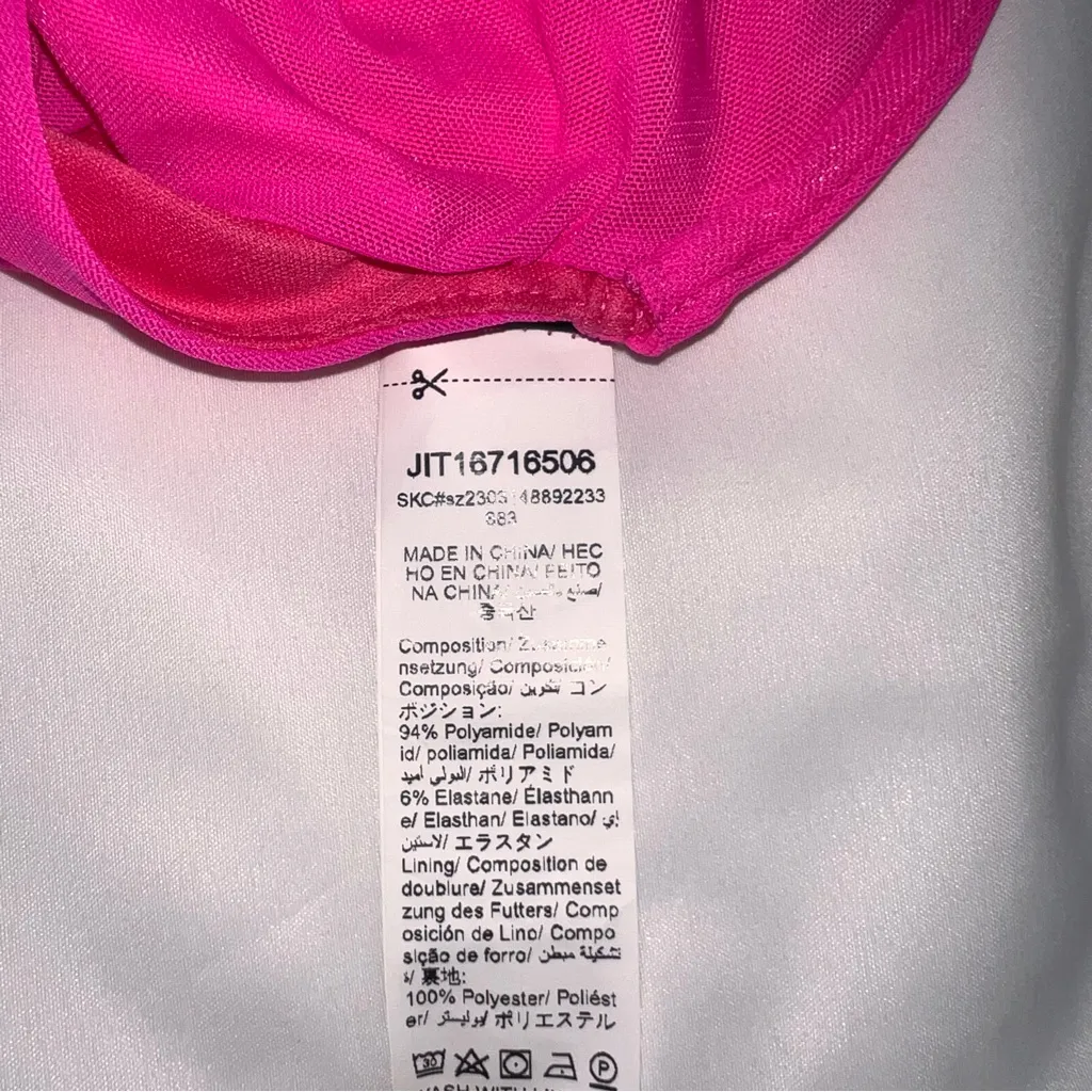 SHEIN Pink Asymmetrical Bodysuit with Cutout Design Size 3X - Image 5