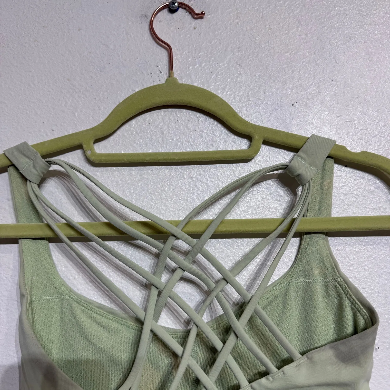 Lululemon Citra Lime Free To Be Serene Sports Bra Sz 8 - Image 11