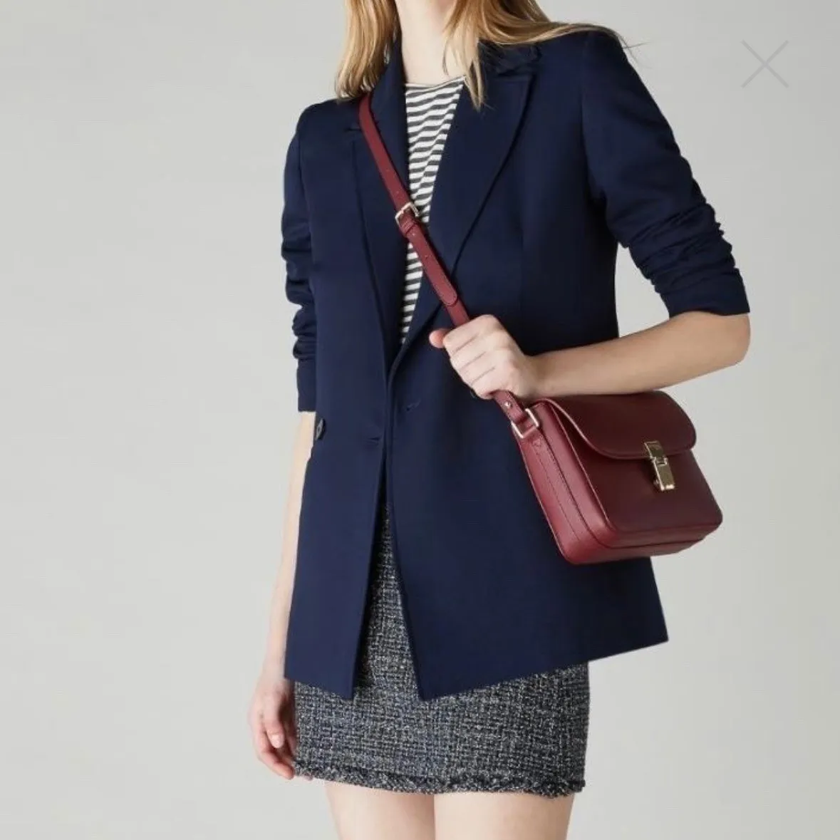 Emme‎ by Marella Navy Blue Copenhagen Blazer Zebio Twill Knit 4 Lined NWOT - Image 12